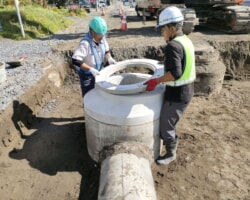 施工状況(20) 調整リング設置/マンホール工