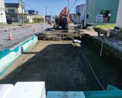 施工状況(3) 掘削完了車道部