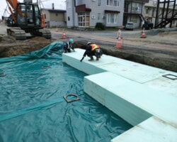 施工状況(6) EPSブロック設置