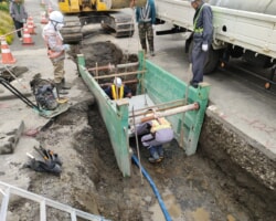 施工状況(14) ベース板設置/マンホール工