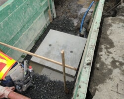 施工状況(15) ベース板設置完了/マンホール工