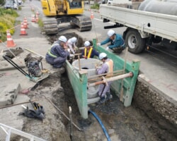 施工状況(16) 下部桝設置/マンホール工