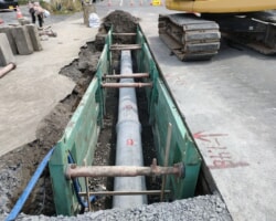 施工状況(8) 設置完了/管渠工