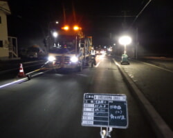 施工状況(18) 区画線施工