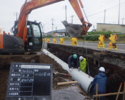施工状況(1) RC高圧管設置