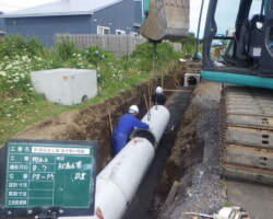 施工状況(1) RC高圧管設置