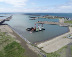 施工状況(1) 浚渫作業【抜海漁港-2.0m泊地】