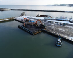 施工状況(2) 浚渫作業【東浦漁港-3.5m】