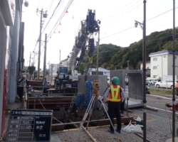 施工状況(13) 地上機器桝設置状況