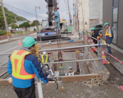 施工状況(15) 地上機器桝設置状況