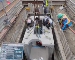 施工状況(16) 地上機器桝設置状況