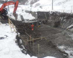 施工状況(3) 岩盤破砕