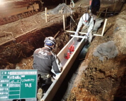 施工状況(3) 側溝設置