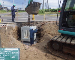 施工状況(3) 集水桝設置