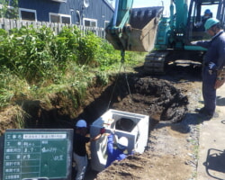 施工状況(2) 集水桝設置