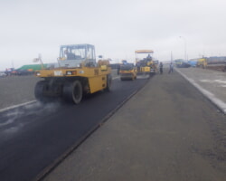 施工状況(5) アスファルト舗設状況