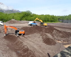 施工状況(2) アフトロマナイ川