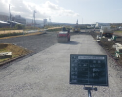 施工状況(2) 下層路盤転圧