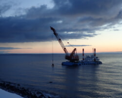 施工状況(9) 大割石投入れ