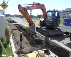 施工状況(2) 排水掘削