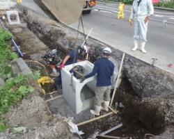 施工状況(2) 排水集水桝設置