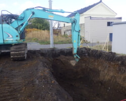 施工状況(5) 防火水槽掘削