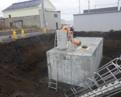 施工状況(6) 防火水槽設置完了