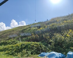 施工状況(10) なだれ予防柵設置状況