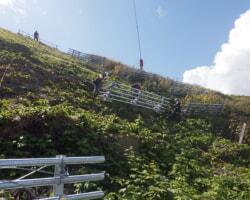 施工状況(11) なだれ要望柵設置状況