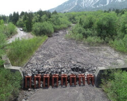 着工前(1) 5号砂防堰堤