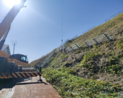 施工状況 (7) なだれよ予防策設置状況