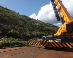 施工状況(8) なだれ予防柵設置状況