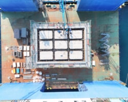 8.ケーソン製作(コンクリート打設3)