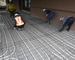 施工状況(10) ロードヒーティング溶接金網