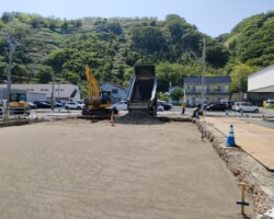 施工状況(22) 駐車場下層路盤