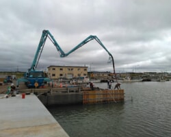 施工状況(3) -3.0m岸壁