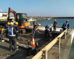 施工状況 (4) -3.0m岸壁_2