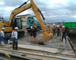 施工状況(5) -2.5m物揚場