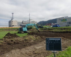 施工状況(4) 表土すきとり