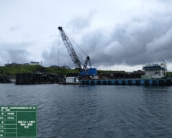 【消波ブロック撤去】施工状況(1)